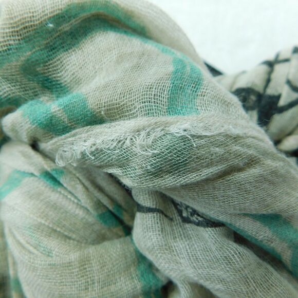 Affliction Live Fast Unisex GIANT Gauze Wrap Scarf 72x60 Beige Multicolor NWT - Picture 16 of 16